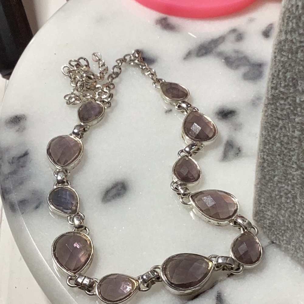 Vintage Napier Purple and Silver necklace